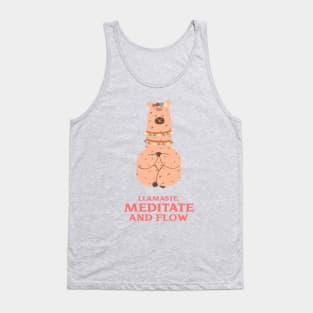 Llama Yoga namaste Cute Funny Tank Top